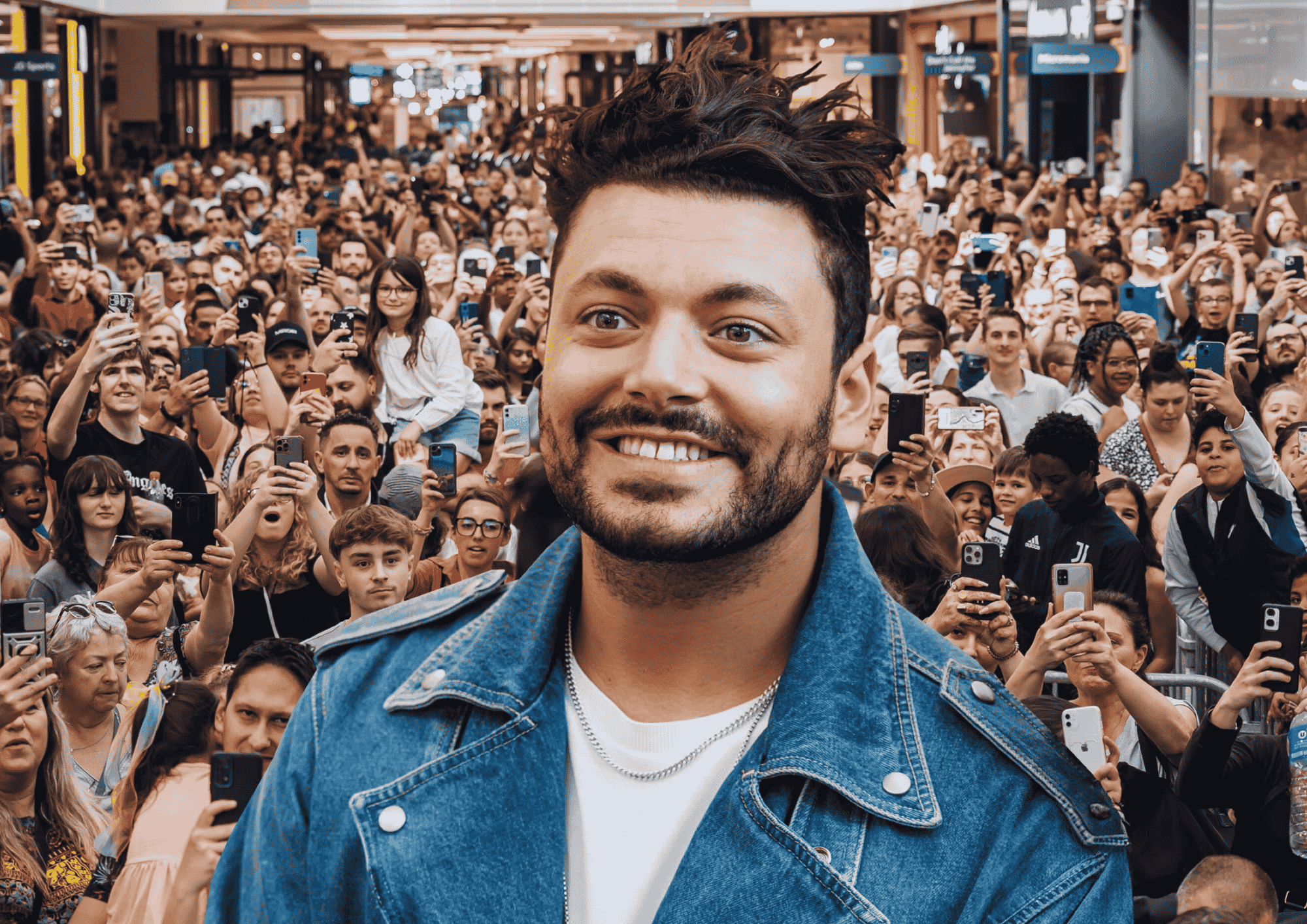 Centre commercial Aushopping Bordeaux Lac rétrospective 2024 dedicace Kev Adams