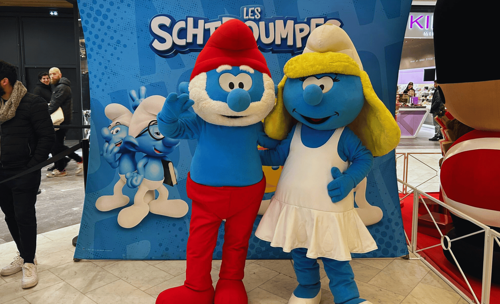 schtroumpfs bordeaux, animation schtroumpfs 2025, activité enfants schtroumpfs, village schtroumpfs bordeaux lac, sortie famille bordeaux