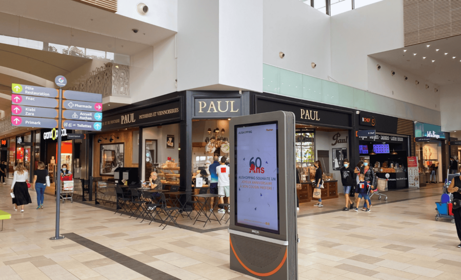 Services centre commercial Aushopping Bordeaux Lac parking pharmacie wifi gratuit