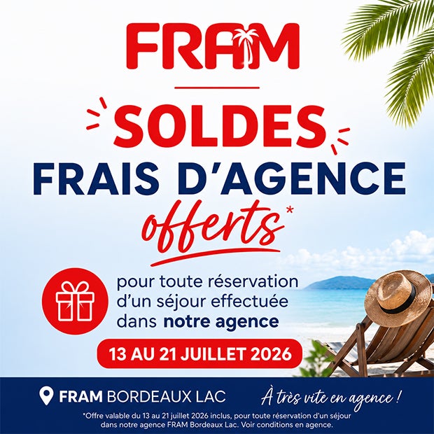 Soldes d'été Fram : Frais d'agence offerts