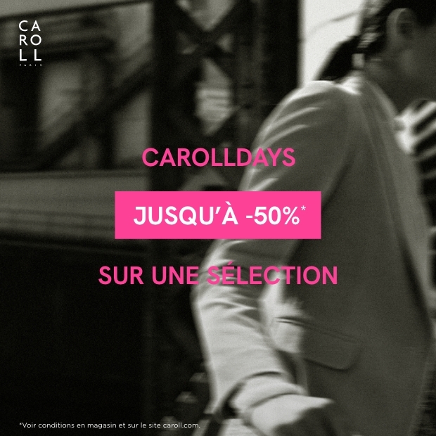 Caroll Days : jusqu'à -50%* sur une sélection en mars