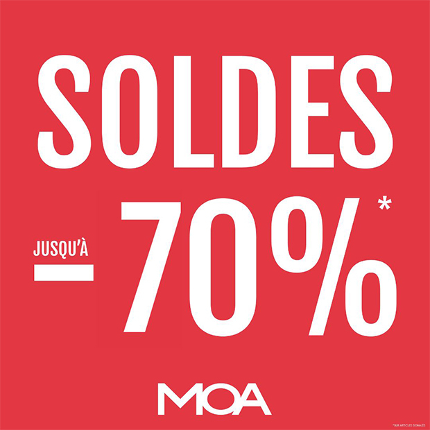 MOA | Soldes dernière démarque : Jusqu'à -70%